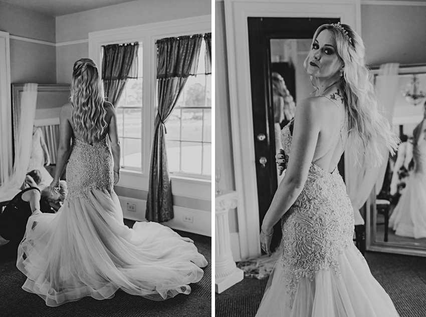Black and White Bridal Photography