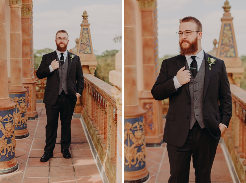 groom's portraits in the ringling belvedere tower