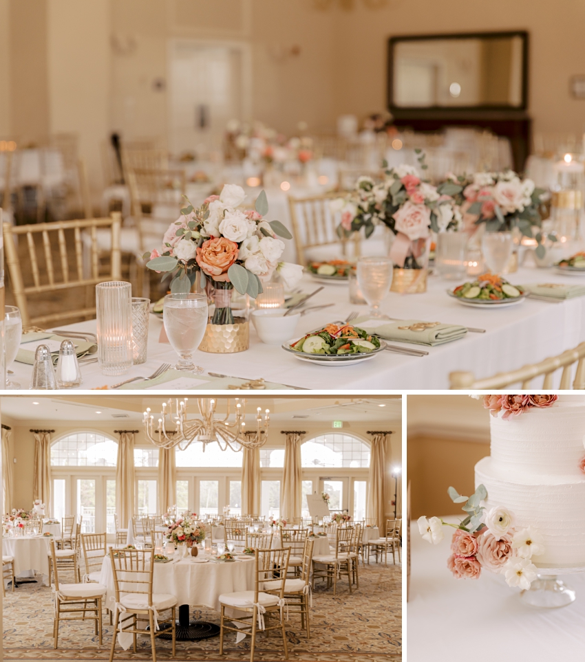 reception details at duck woods country club by sharon elizabeth co