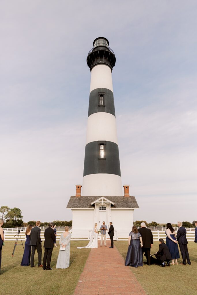 bodie island lighthouse wedding ceremony