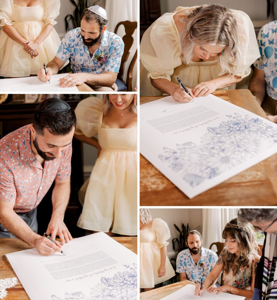 ketubah ceremony and signing