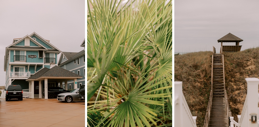 beach house in Kill Devil Hills with green grass on dunes 